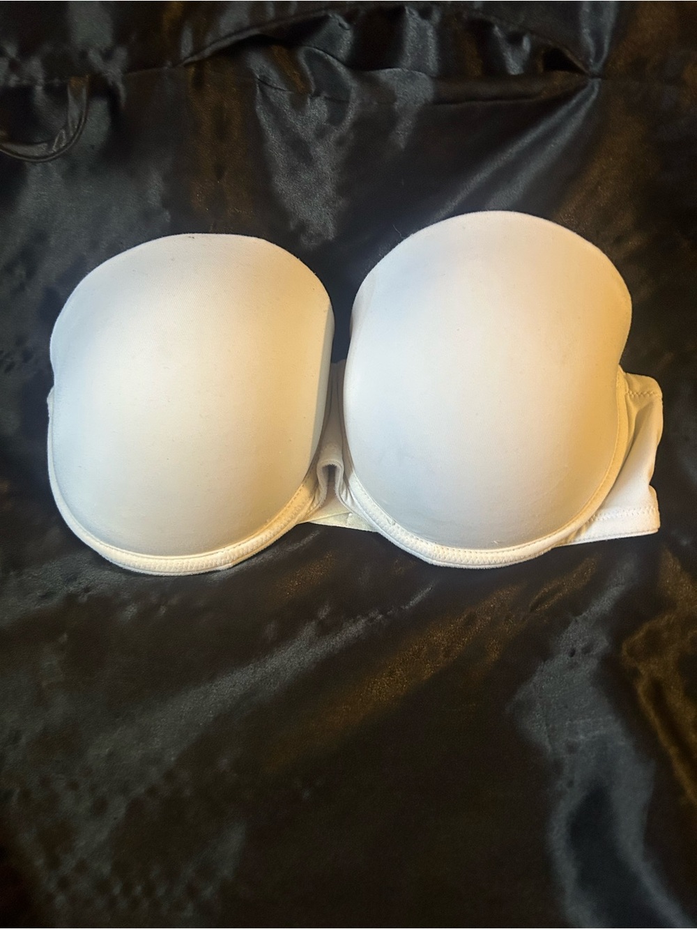 PINK Victoria's Secret White Strapless Push-Up Bra